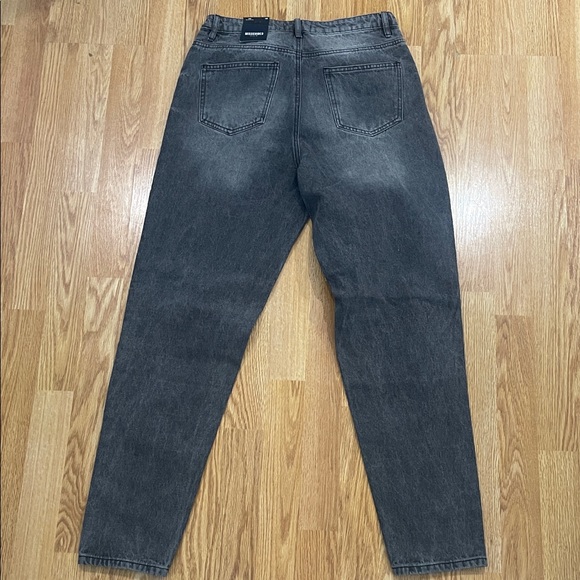 Misguided Charcoal Riot High Rise Jeans - Picture 4 of 4
